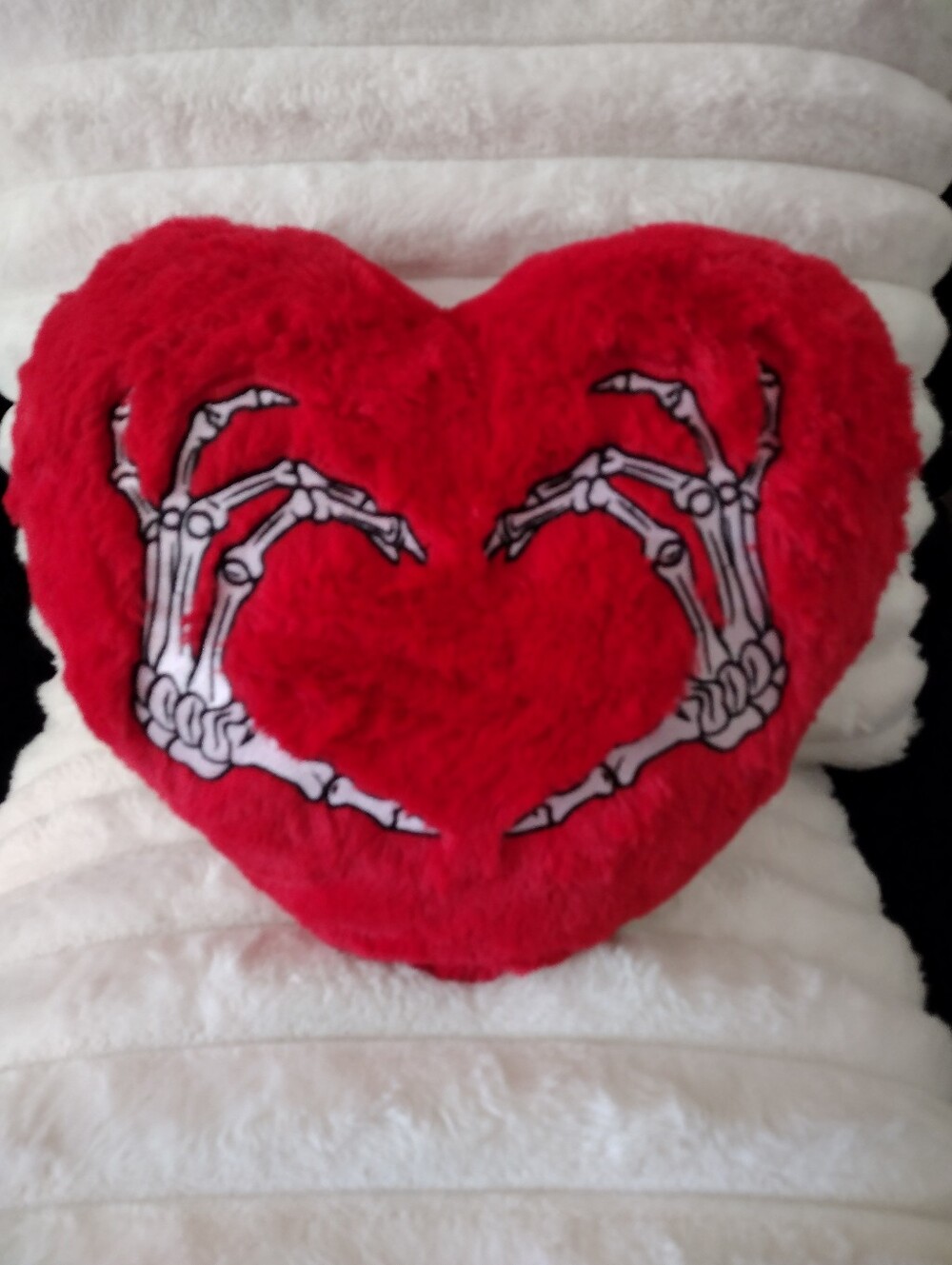 Like New Woman's Skeleton Love Decor Pillow *Price Is From*